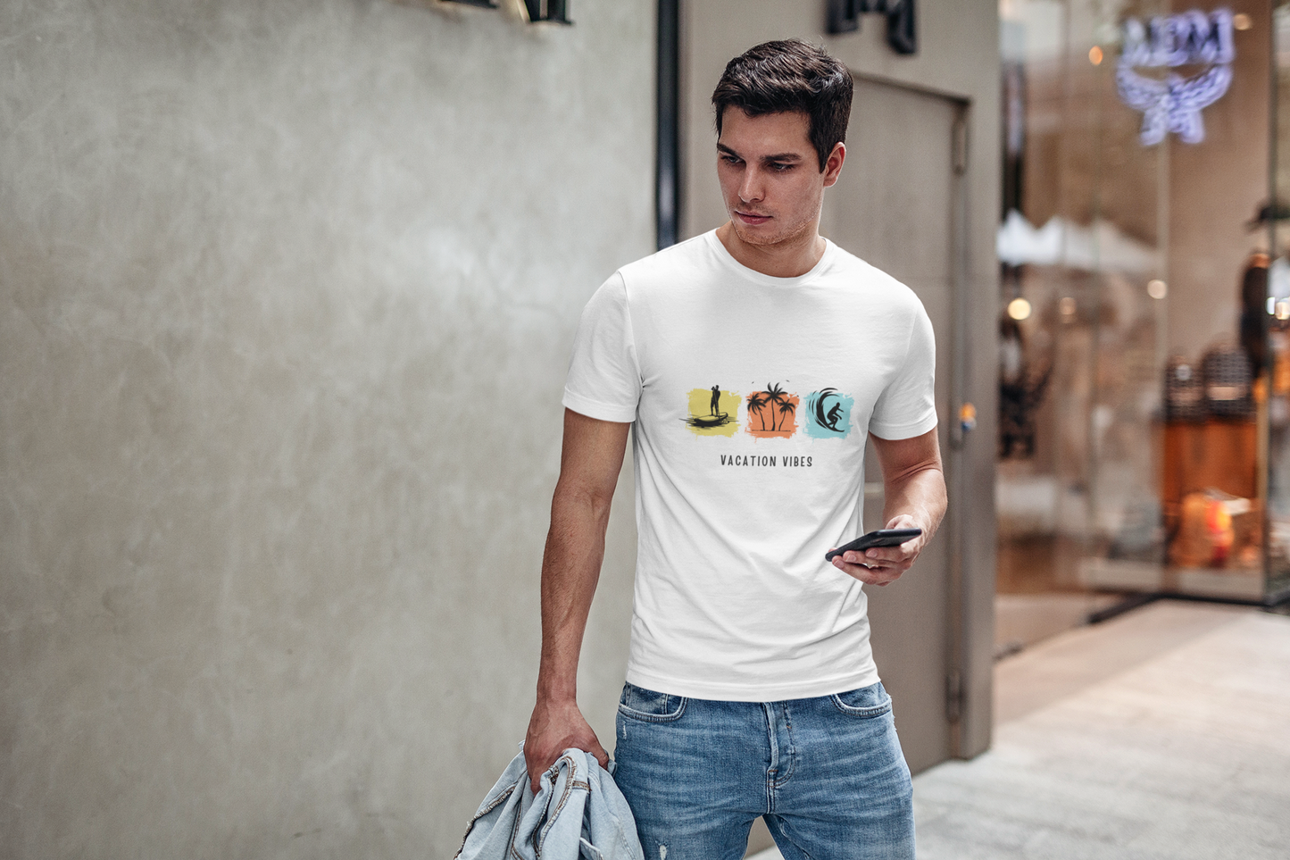 White Artistic Tee