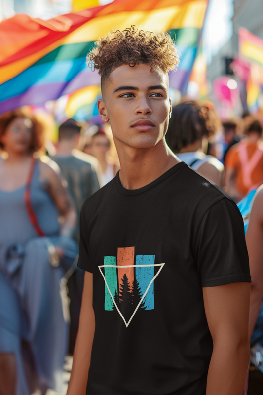 Black Abstract Art Tee