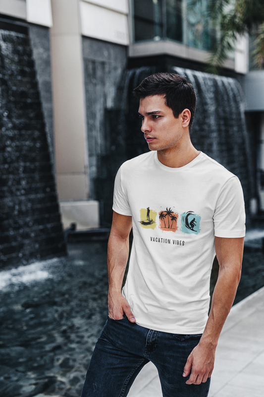 White Artistic Tee