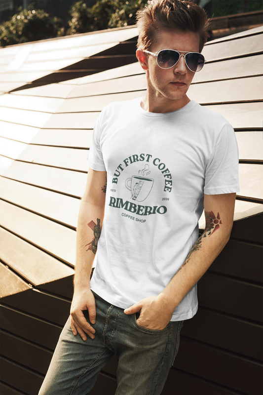 White Bold Print Tee
